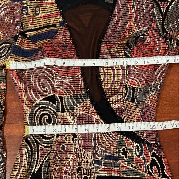 Vintage Cache Metalic Asymmetrical
Maxidress/Gown - Picture 14 of 16